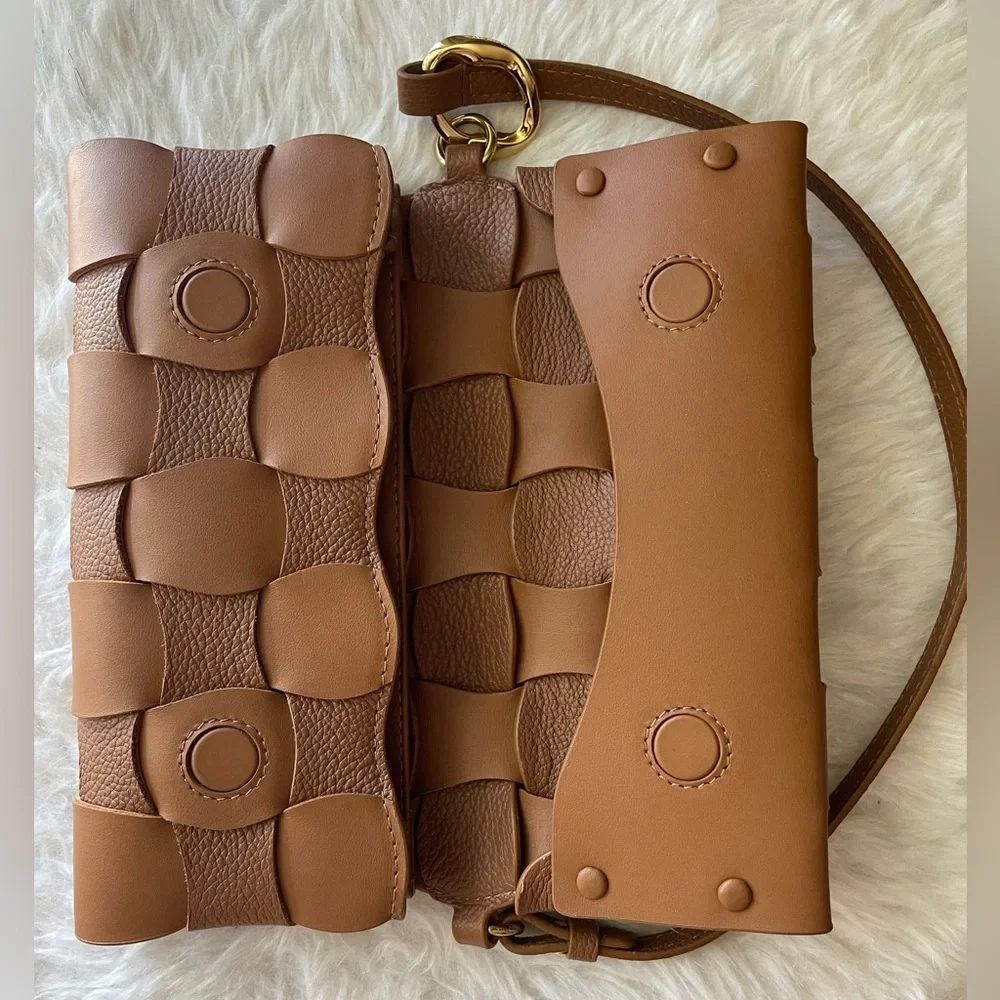 Polene Neiti Clutch Bag in Camel - Picture 12 of 16